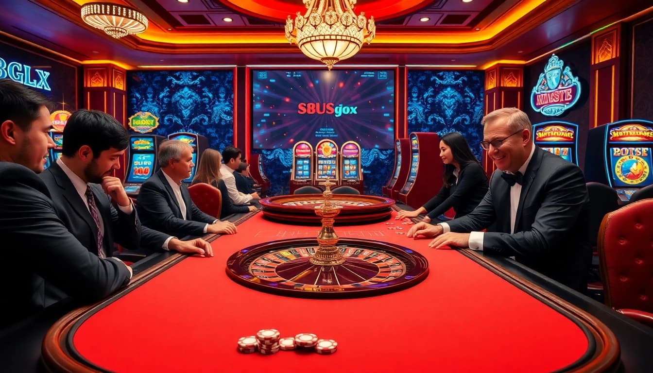 Experience the thrilling atmosphere of online gambling with https://s8glx.com in a luxurious casino setting.