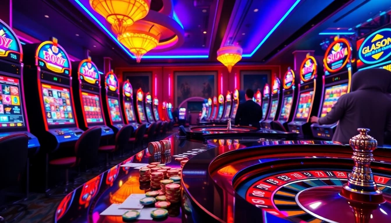 Experience the thrill of bro138 slot with vibrant machines and an exciting casino atmosphere.