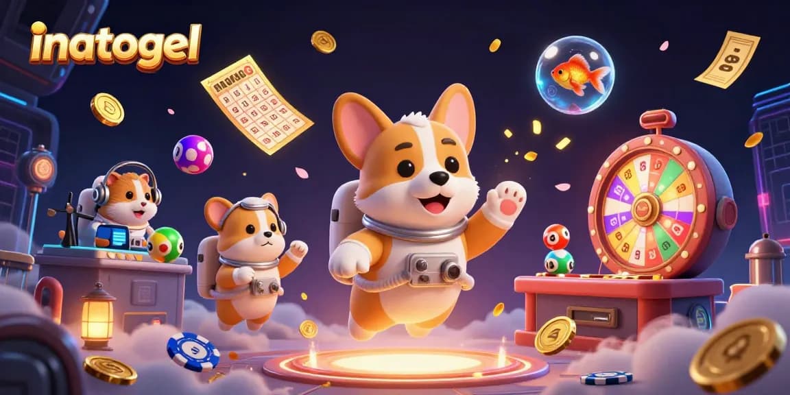 Menggali keseruan inatogel dengan corgi astronot, uang dan bola lotere yang mengelilingi suasana kasino
