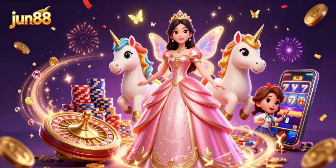 Experience thrilling gameplay with jun88's vibrant casino scene showcasing exciting gaming elements.