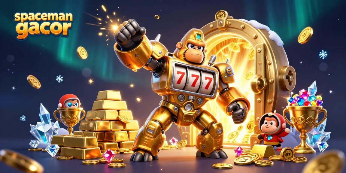 Engage with spaceman gacor as you explore exciting slot wins and treasures in a vibrant 3D scene.