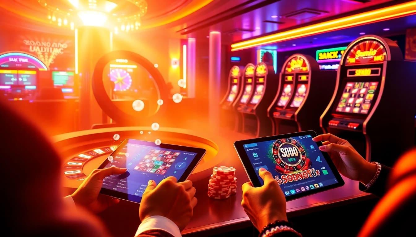 SODO66 online gambling scene featuring players engaging with modern casino games.