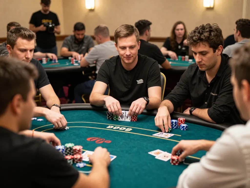 Experience the excitement of poker at 88bet com with players caught in the moment of high-stakes gameplay