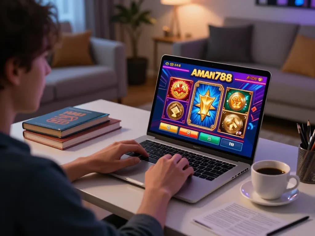 Berinteraksi dengan aplikasi kasino aman788 di laptop untuk pengalaman permainan slot online yang interaktif