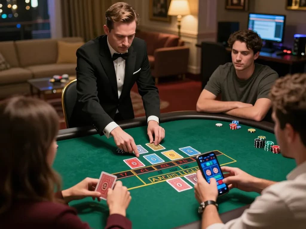 Engaging live dealer game on mm88 com with a professional dealer and active players participating online