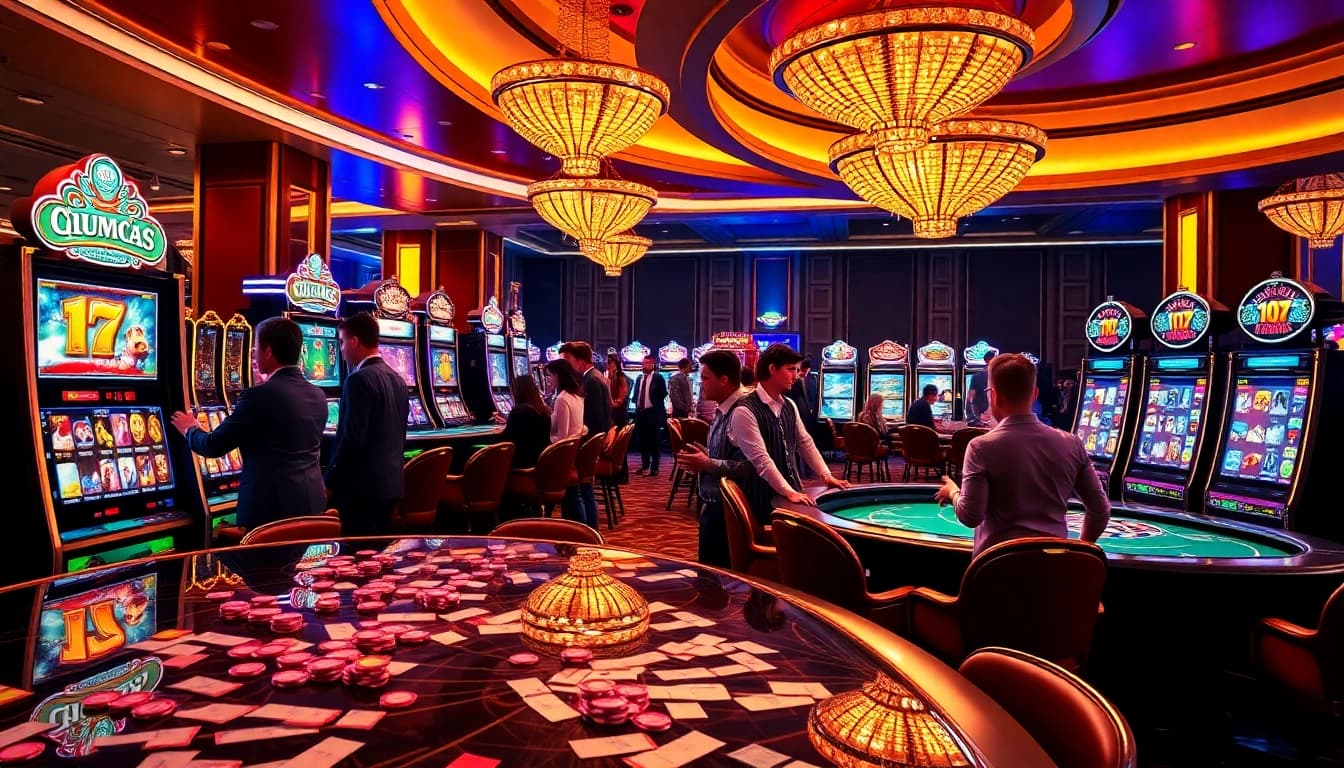 Experience the thrill of QQMacan slot games in a luxurious casino setting.