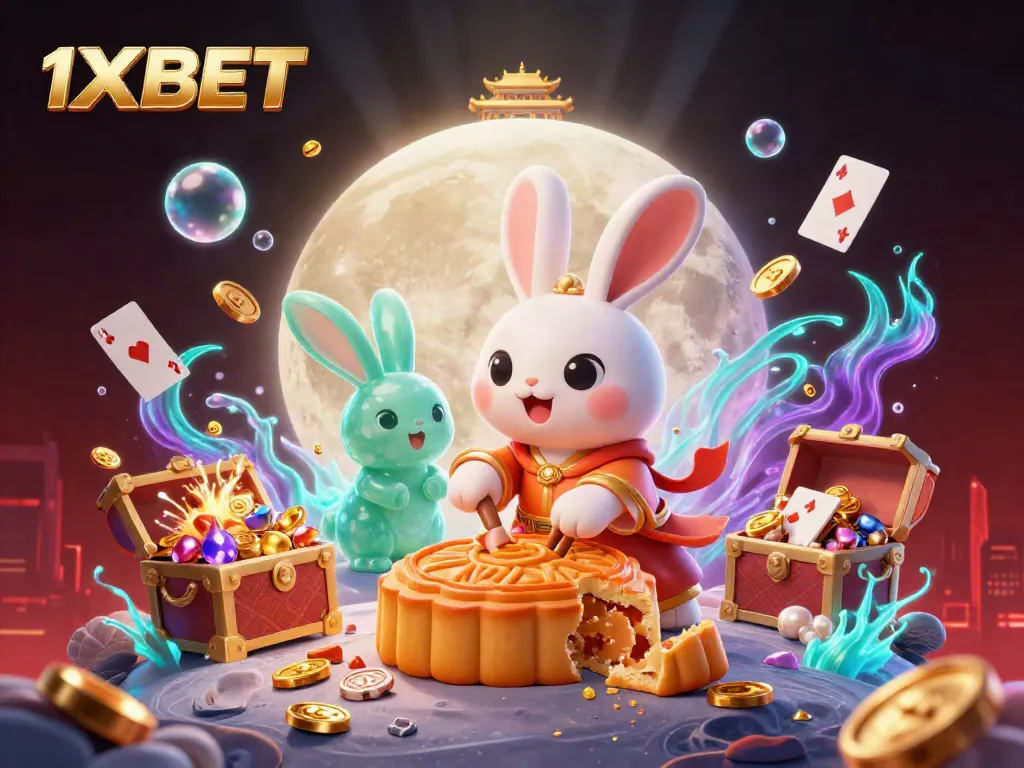 Engage in thrilling gaming on 1XBET with immersive illustrations of casino adventures.