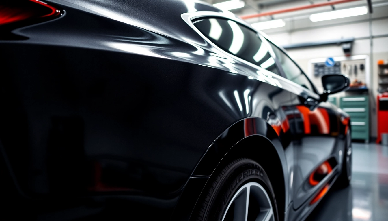 Protective PPF Chattanooga applied on a sleek vehicle highlighting a glossy finish.