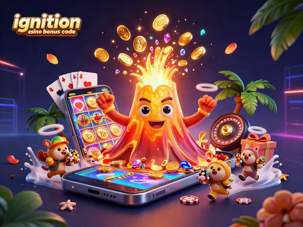 Win big with ignition casino bonus code and treasure-filled animations in this stunning casino scene.