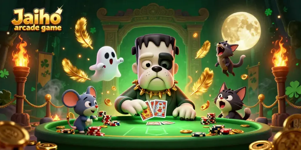 Experience the thrilling Jaiho arcade game with dynamic monsters and casino action.