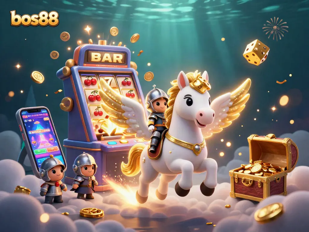 Experience the magic of bos88 casino with dynamic 3D elements and a thrilling jackpot explosion.