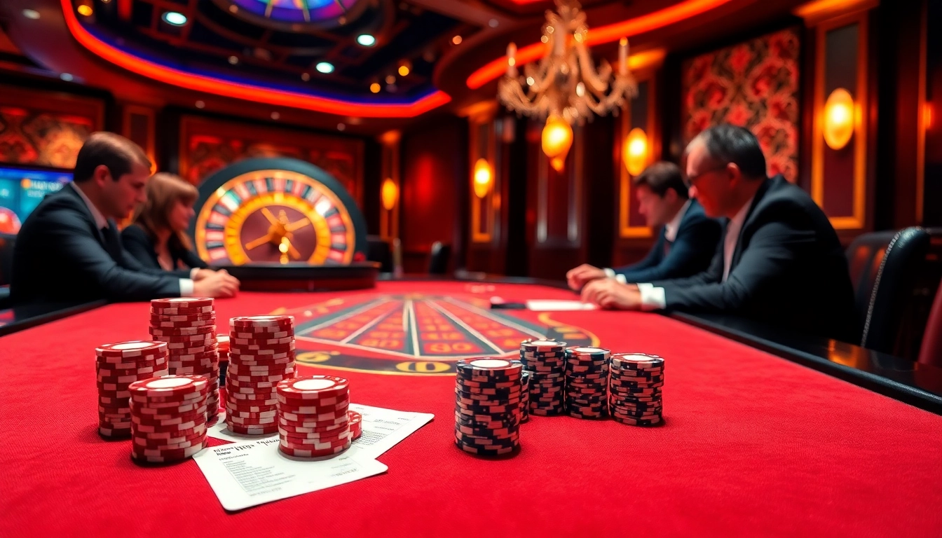 Experience the excitement of gambling with XX88 in a vibrant casino scene full of baccarat action.