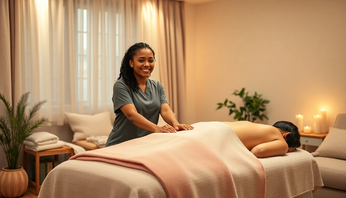 Relaxing home massage session showcasing 수원출장마사지 by a young professional therapist.