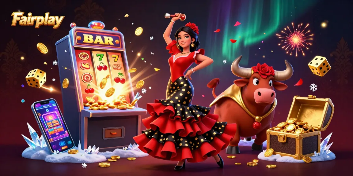 Experience Fairplay excitement with a dynamic casino scene featuring vivid characters and thrilling gaming elements.