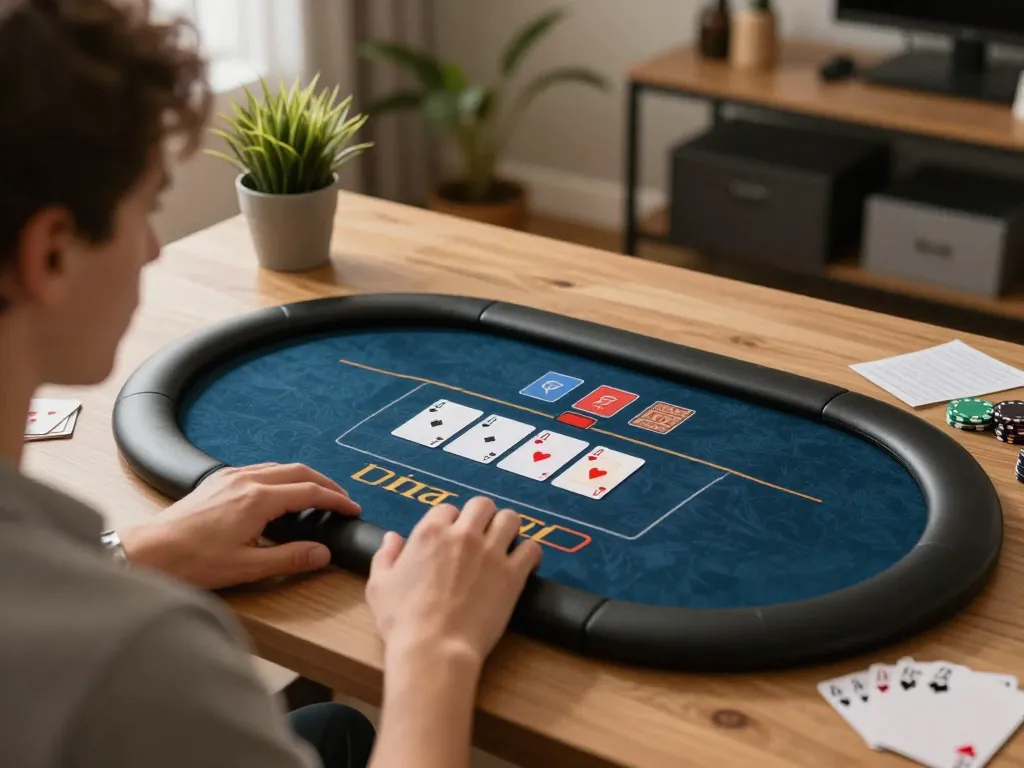Engaging in strategic online poker on nk88, showcasing vibrant game interface and user-friendly design.