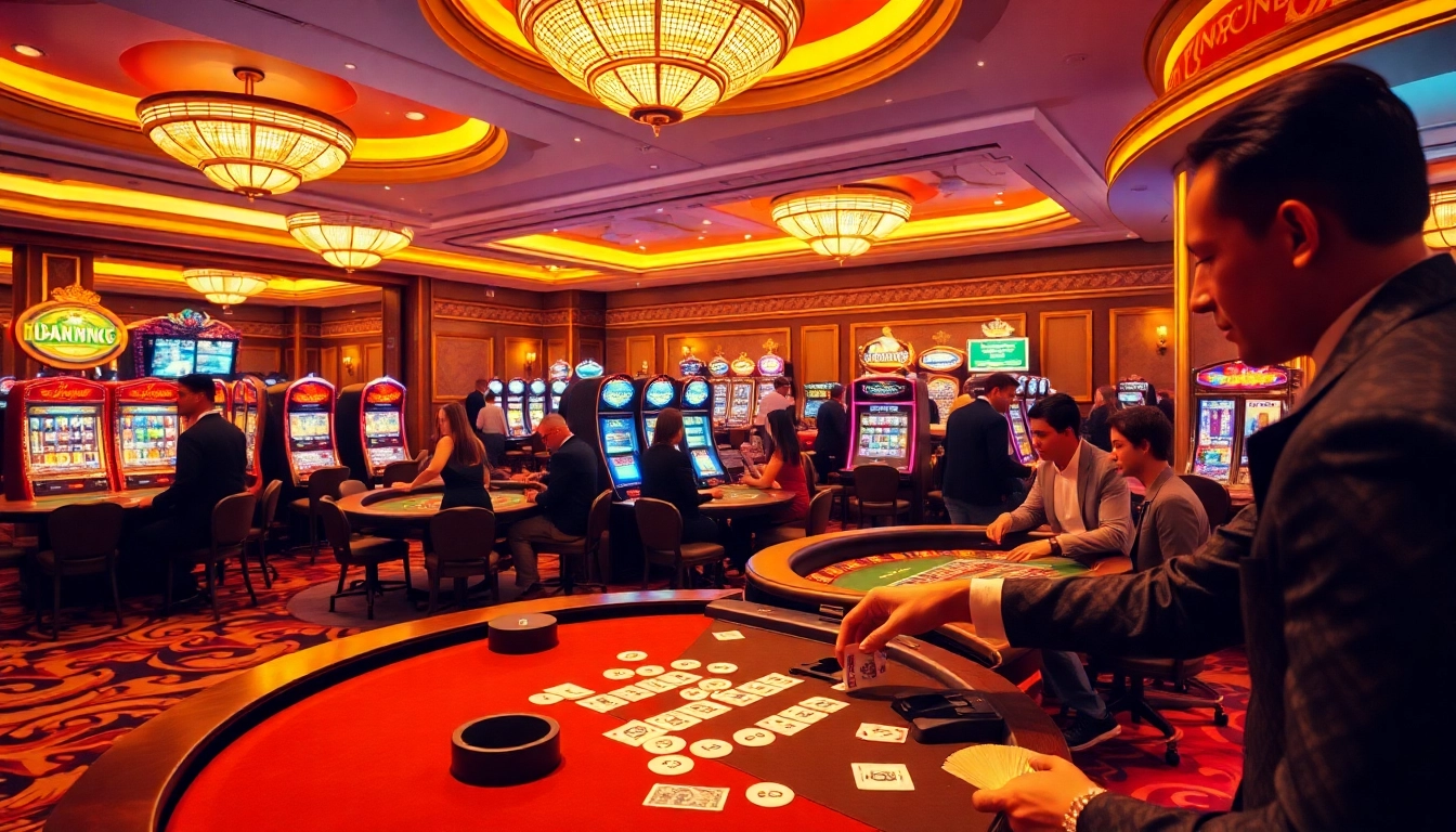 Experience excitement at https://impactxoft.com with professional gamblers playing at casino tables.