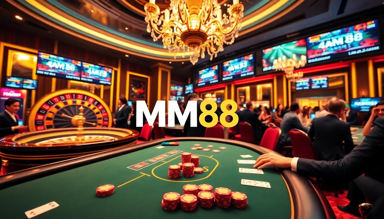 Experience the ultimate gaming excitement with MM88, showcasing high-stakes poker and real-time casino action.