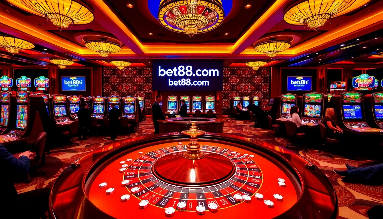 Experience electrifying gameplay at bet88.com with thrilling casino action and vibrant tables.