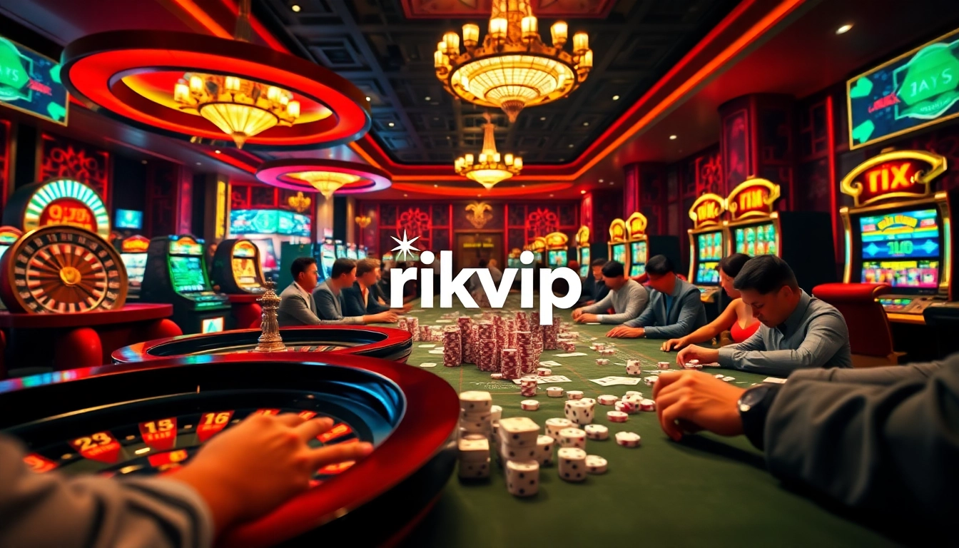 Experience the thrill of rikvip with vibrant casino games showcasing dynamic roulette and poker.