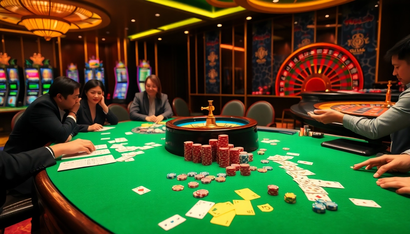 Experience the thrill of gambling at Nhà cái TT88 with vibrant casino tables, exciting games, and professional players.