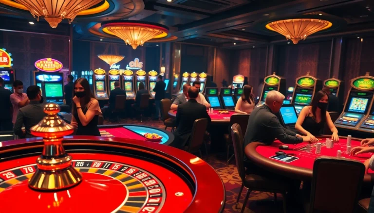 Tham gia trải nghiệm chơi game đầy kịch tính tại sòng bạc cg79 sang trọng với bánh xe quay số và bàn poker.