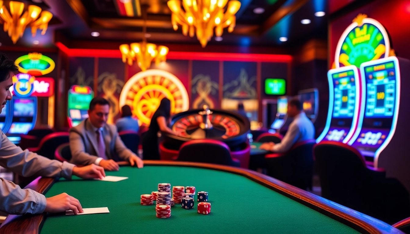 Experience the thrill of kp88 bet with a vibrant casino setting filled with excitement and winning opportunities.