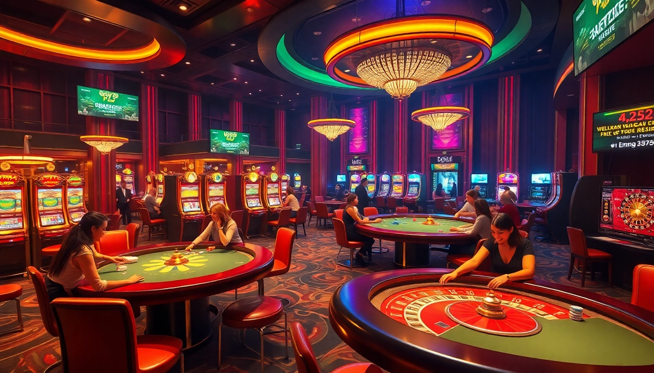 Players experiencing thrilling games at the b52 club casino, showcasing excitement and strategy.