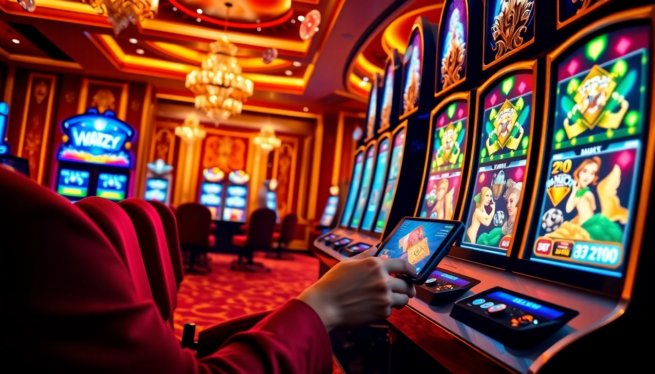 Experience the excitement of qqmacan slot with thrilling gameplay on a luxurious mobile interface.