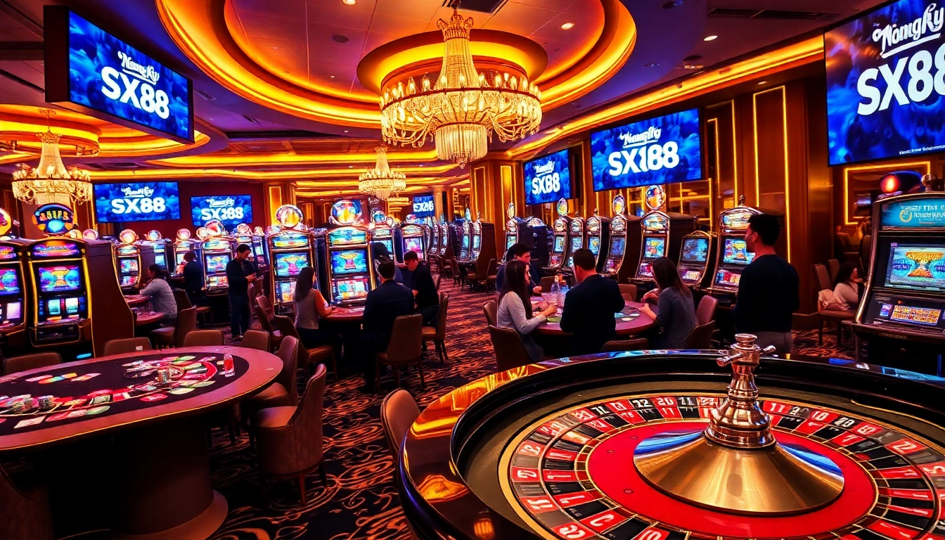 Experience the excitement of gambling with Đăng Ký SX88 at a luxurious casino.