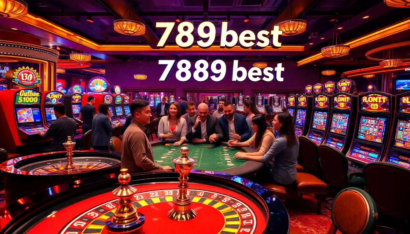 Players enjoying dynamic casino games at 789f best online gambling site.