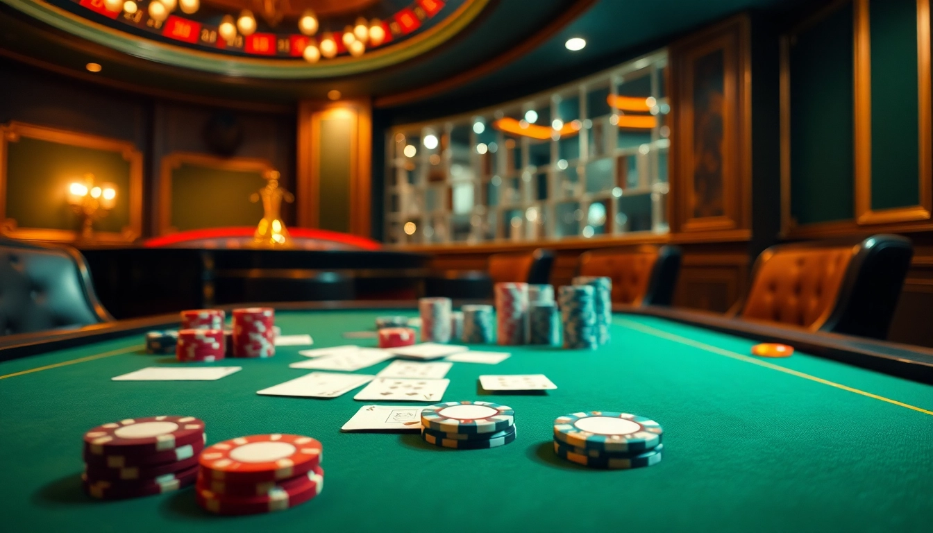 Engaging view of a poker table scene, showcasing strategic nhan dinh keo nha cai elements and luxury