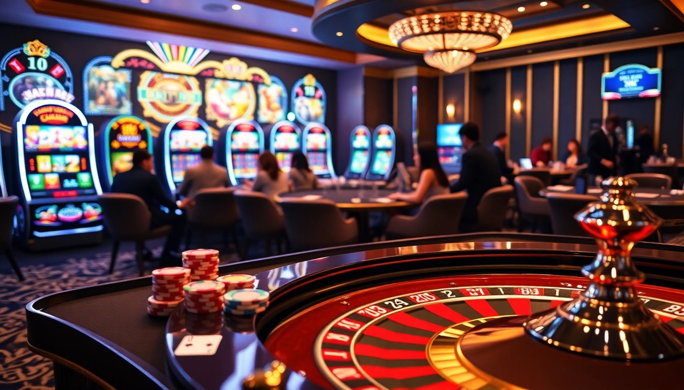 Experience thrilling gameplay at a luxurious gaming table with Rikvip poker chips and cards.