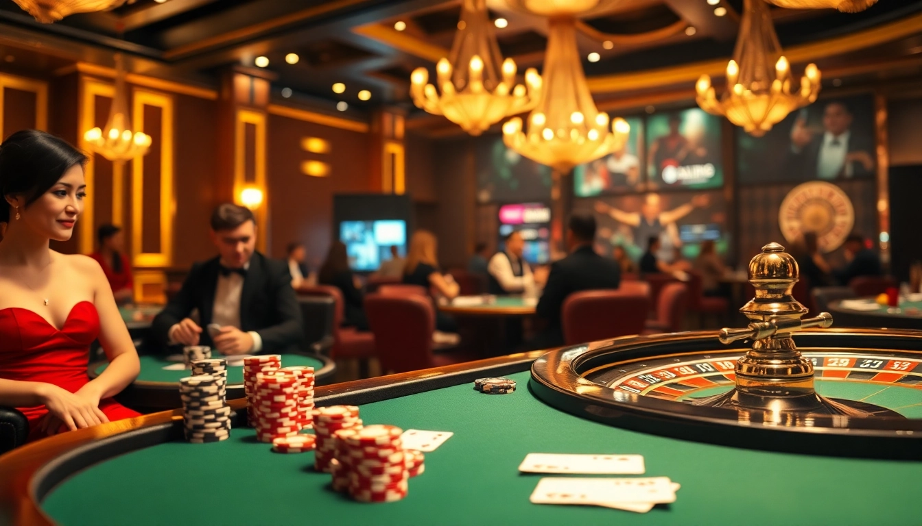 Experience the excitement of gambling at https://kong88.win with luxury gaming elements like poker chips and roulette wheels.