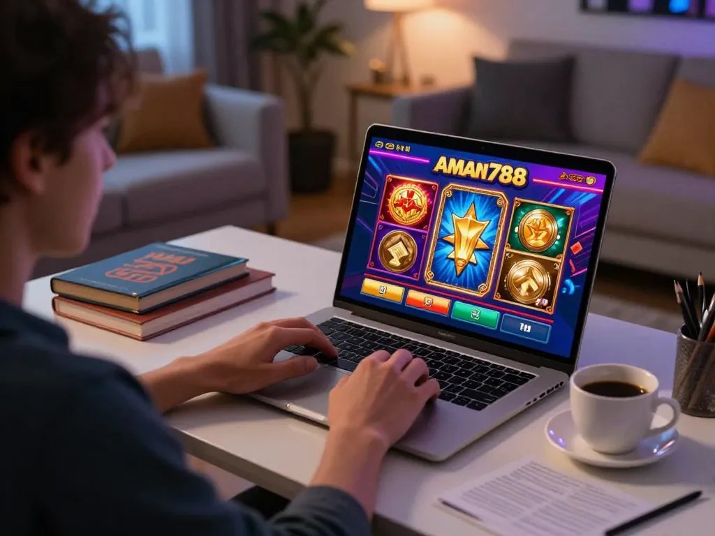 Berinteraksi dengan aplikasi kasino aman788 di laptop untuk pengalaman permainan slot online yang interaktif