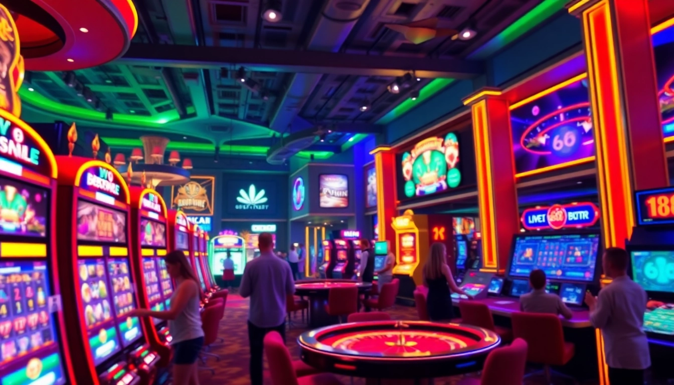 Exciting online gaming experience at 66club with vibrant casino atmosphere