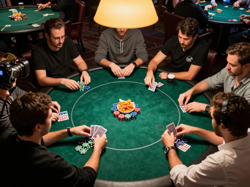 Players enjoy a thrilling poker game night at home showing lsa strategies in action.