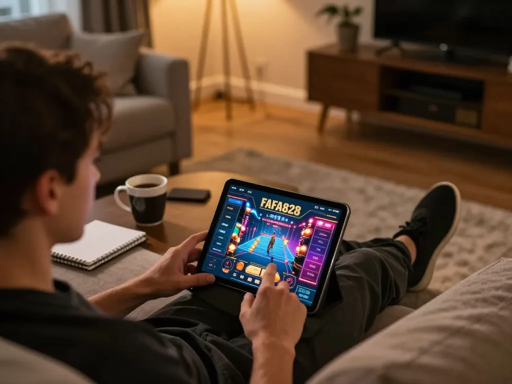 ประสบการณ์เกม FAFA828 บนอุปกรณ์แท็บเล็ตในบรรยากาศบ้านที่อบอุ่น นำเสนอวิธีการเล่นคาสิโนออนไลน์