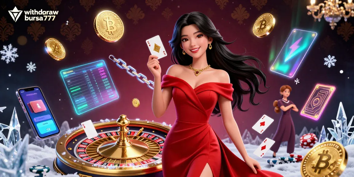 Withdraw bursa777 offers an exciting gaming atmosphere with a stunning Asian woman & golden roulette.