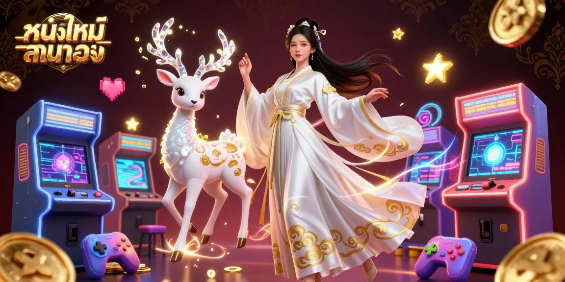 Engage dynamically with หนังใหม่ชนโรง in an ultra-detailed 3D gambling scene featuring vibrant game elements.