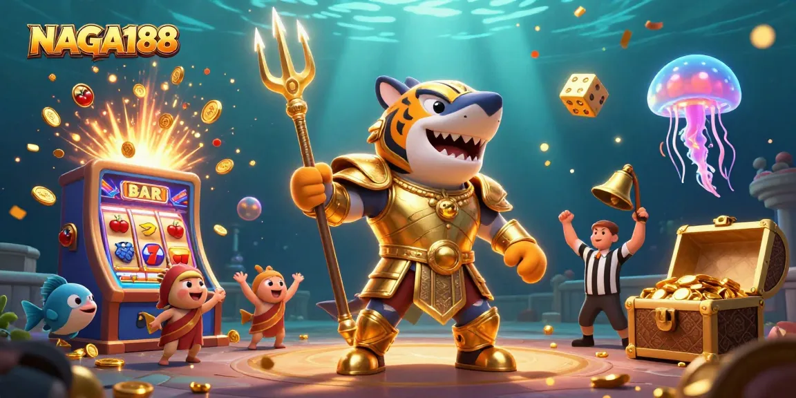 NAGA188 menawarkan pengalaman slot yang mendebarkan dengan jackpot penuh warna dan simbol keberuntungan di bawah laut.