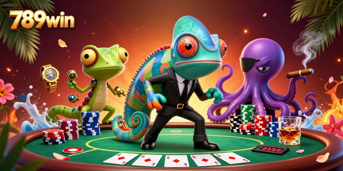 Experience thrilling poker action with 789win featuring vibrant characters and dynamic gameplay.