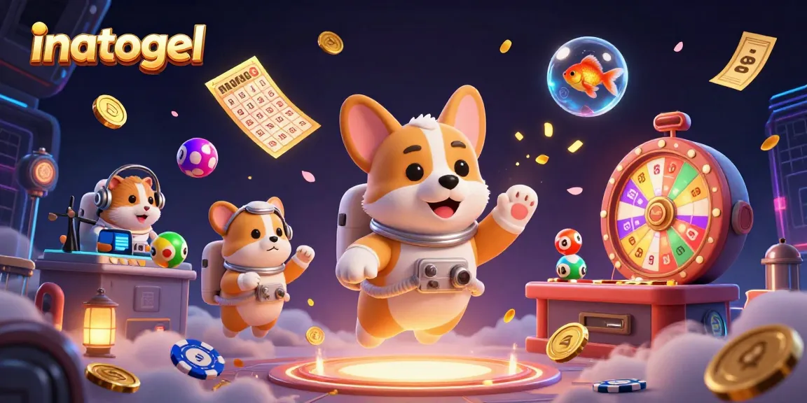 Menggali keseruan inatogel dengan corgi astronot, uang dan bola lotere yang mengelilingi suasana kasino