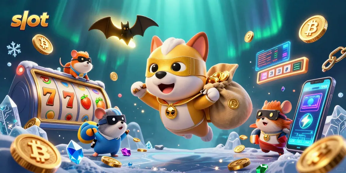 Slot yang menggoda dan menyenangkan saat karakter superhero anjing terbang dengan koin emas.
