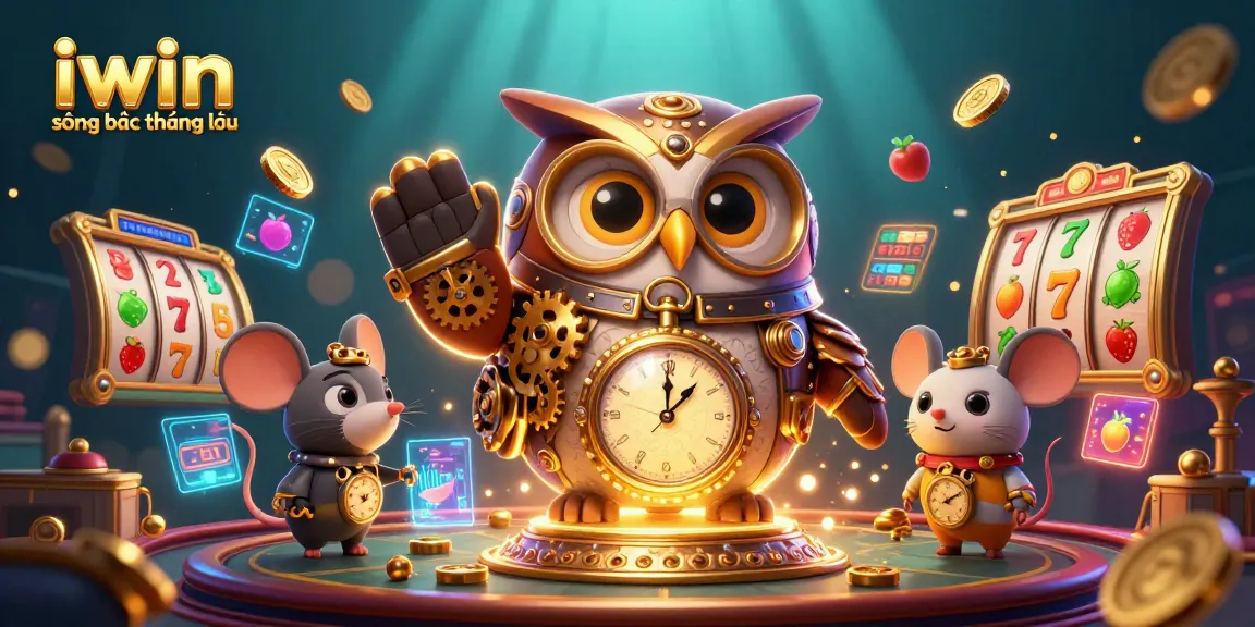 Experience excitement at iwin sòng bạc thượng lưu with a vibrant 3D casino illustration showcasing thrilling slot games and rich detail.