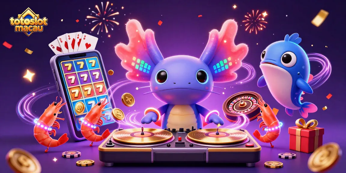 Spin slot reels and win big with totoslotmacau in this vibrant, action-packed casino scene.