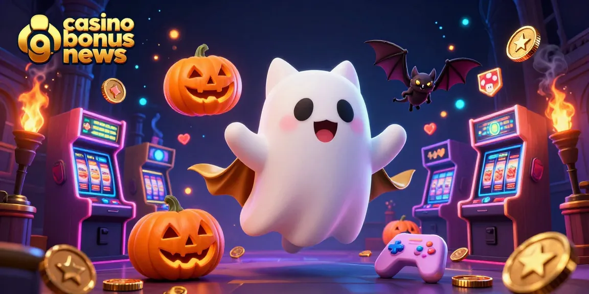 Engage with the latest casino bonus news through an enchanting Halloween-themed scene.